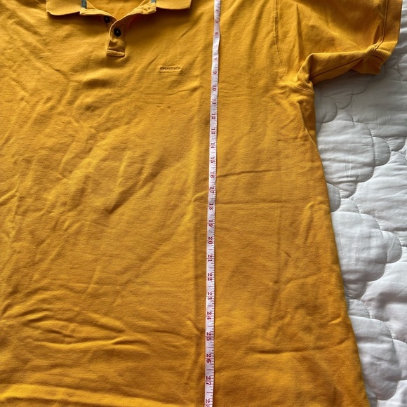 Patagonia Yellow Polo Shirt Vibrant Organic Cotton Short Sleeve size XXL - Picture 5 of 8